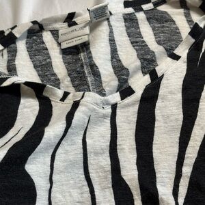 Rachel Zoe Monochrome Linen Top